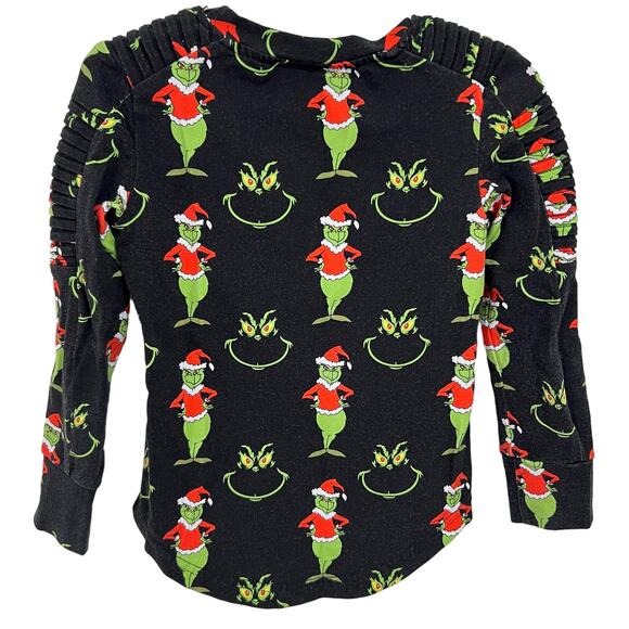 Posh Kiddos The Grinch Long Sleeve Biker Shirt Size 2T - Picture 3 of 3